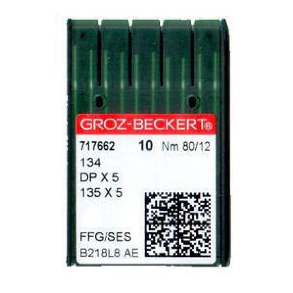 Голки для промислових швейних машин Groz-Beckert  DPx5, FFG/SES, №80/12
