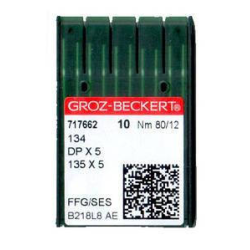Голки для промислових швейних машин Groz-Beckert  DPx5, FFG/SES, №80/12