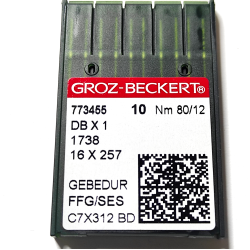 Голки для промислових швейних машин Groz-Beckert DBx1 FFG/SES Gebedur № 80/12 (7154)